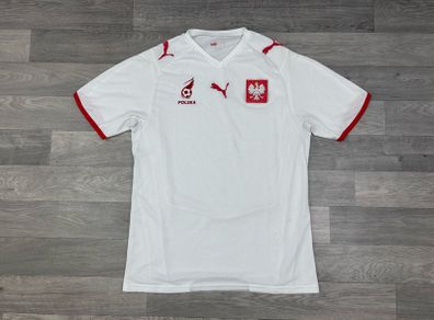 Vintage 2008 Puma Poland Polska Home Jersey Shirt Mens Medium
