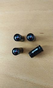 Brand New BMW Performance Black Metal Dust Caps x4