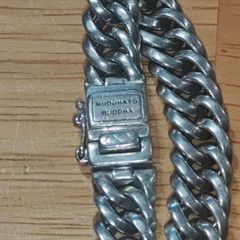 Buddha to Buddha Sterling Silver Chain Bracelet