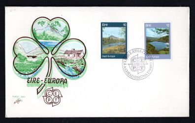 1977 Ireland Europa Commemorative Stamps Illustrated Hibernian First Day Cover (FDC)