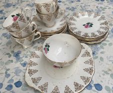 Antique Tea & Cake set