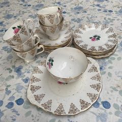 Antique Tea & Cake set