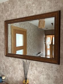Dark golden Brown frame mirror