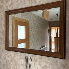 Dark golden Brown frame mirror