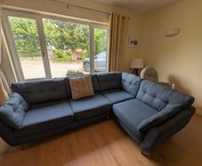 Dark Blue Corner Sofa