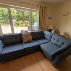 Dark Blue Corner Sofa