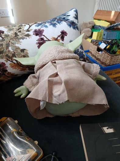 Star Wars Mandalorian Grogu Baby Yoda Mattel Plush 11" Figure 2020 Doll