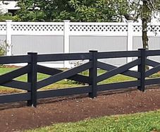 PVC fencing