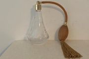 Vintage Signed Stuart Crystal Perfume Atomizer 1980s