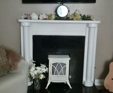Free to take away fire place and surrounding