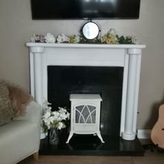 Free to take away fire place and surrounding