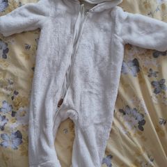 White baby pramsuit