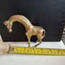 Vintage Brass Giraffe Statue Figurine Engraved Safari Art Decor Image 2