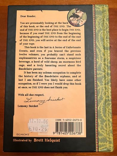 A Series of Unfortunate Events, Book 13, The End by Lemony Snicket
