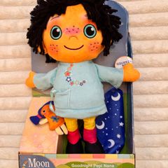 Moon and Me Goodnight Pepi Nana Talking Plush Doll Toy Cbeebies Hasbro approx. 38 cm. Please see photos