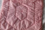 Vintage 1970s Pink Baby Pram /Cot Quilt