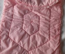 Vintage 1970s Pink Baby Pram /Cot Quilt