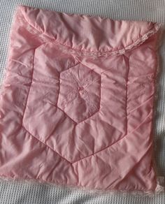 Vintage 1970s Pink Baby Pram /Cot Quilt