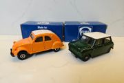Mini 1 &amp; Citroen 2CV Corgi Toy Cars Fina Edition