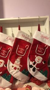 Personalised Embroidered Christmas Stockings 52cm