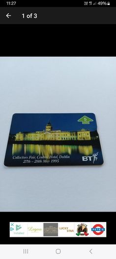 call card Dublin 1995