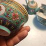 7 piece Hand painted Jingdezhen Famille Rose Porcelain Set Image 6