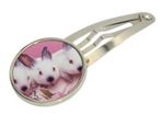 Personalised Round Hairpin hair Accessory custom photo or image printed