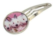 Personalised Round Hairpin hair Accessory custom photo or image printed