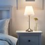 IKEA ARSTID Table lamp, nickel-plated/white Image 2