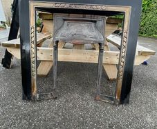 Cast iron fire