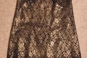 T Tahari Gold Metallic Dress Size 12