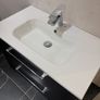 Kolour 800mm Wall Hung Unit and Basin Matt black w/ Tap Image 4