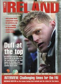 2002 Republic of Ireland v Switzerland Euro 2004 Qualifier Programme