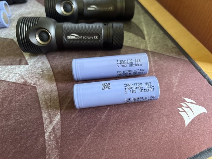 Two Zebralight Flashlights SC700Fd