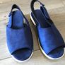 Toeless sandals canvas top foam bottom and sole size 3 Image 2