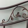 Vintage Style Black Metal King Size Headboard Image 6