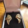 Vintage Gold Tone Earrings Image 2