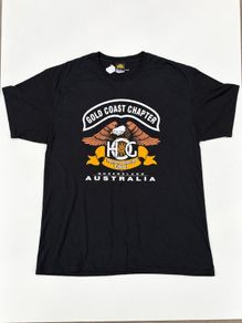 Vintage Harley Davidson Owners Group Motorcycle Tshirt - Gold Coast Queensland Australia - XL