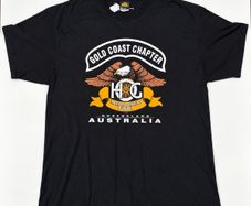 Vintage Harley Davidson Owners Group Motorcycle Tshirt - Gold Coast Queensland Australia - XL