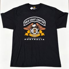 Vintage Harley Davidson Owners Group Motorcycle Tshirt - Gold Coast Queensland Australia - XL