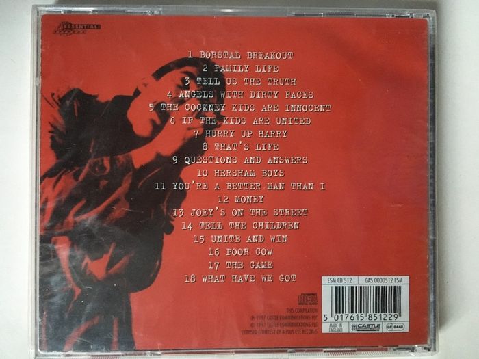 Sham 69 [1995] The Best Of Sham 69 (cd Album) Still Sealed