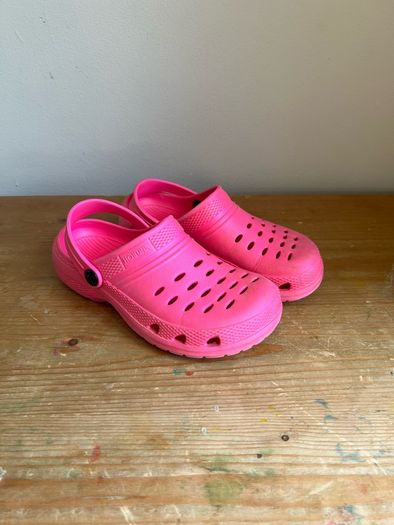 Pink Crocs