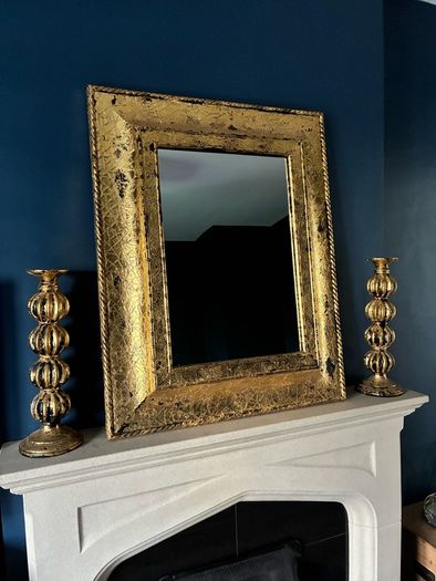 mirror with matching candle sticks