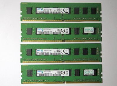 16GB (4x 4GB) PC4-17000 DDR4-2133 Samsung RAM desktop memory kit