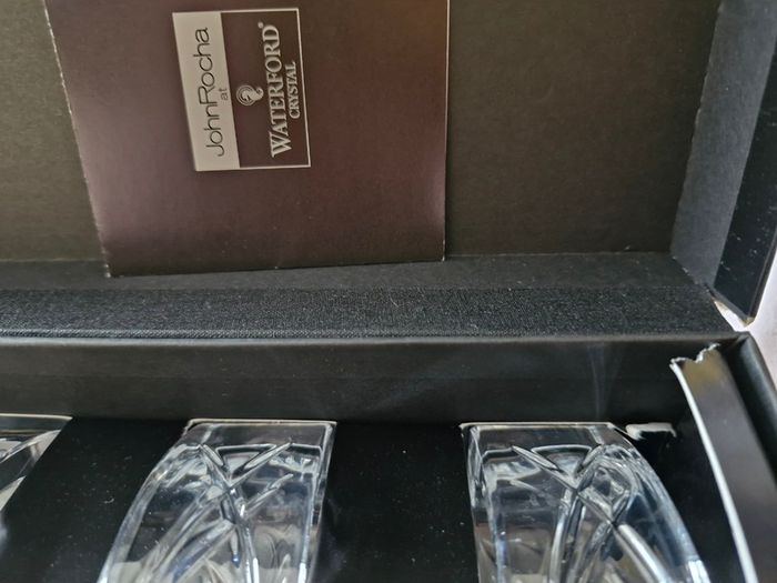 John Rocha Napkin Rings and Shot Glasses