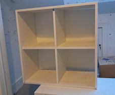 2 cube bookcases
