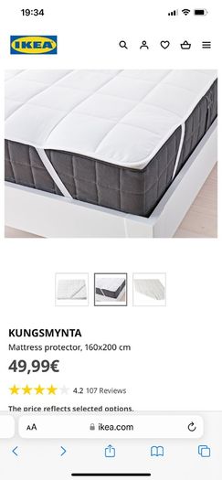 Doubles mattress protector ikea