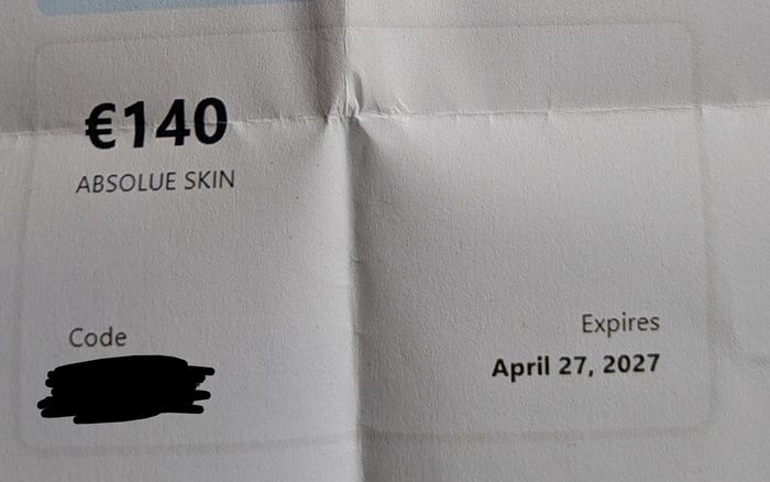 Absolute Skin Gift voucher