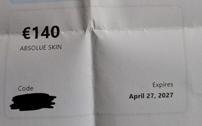 Absolute Skin Gift voucher