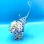 Vintage Murano Style Art Glass Elephant Paperweight: Image 8